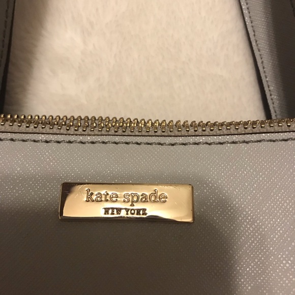 KateSpade grey crossbody with detachable strap - Picture 2 of 8